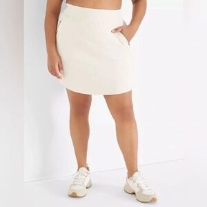 🤍✨ Lane Bryant LIVI Cream Knit Trouser Skort – Birch Cream ✨🤍